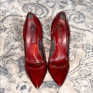 BCBGMaxAzria Burgundy  Patent Leather Stiletto Heels